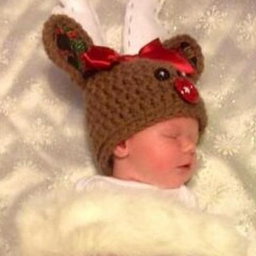 Reindeer Baby Hat