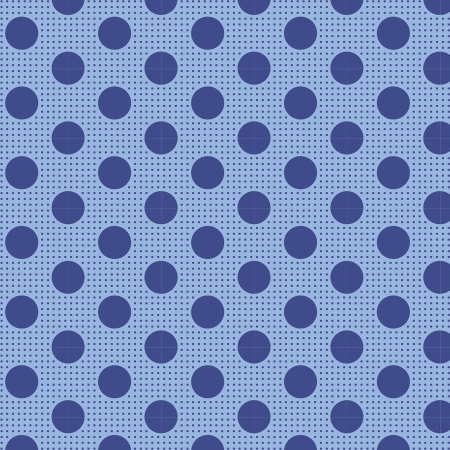 Tilda Medium Dots Denim Blue