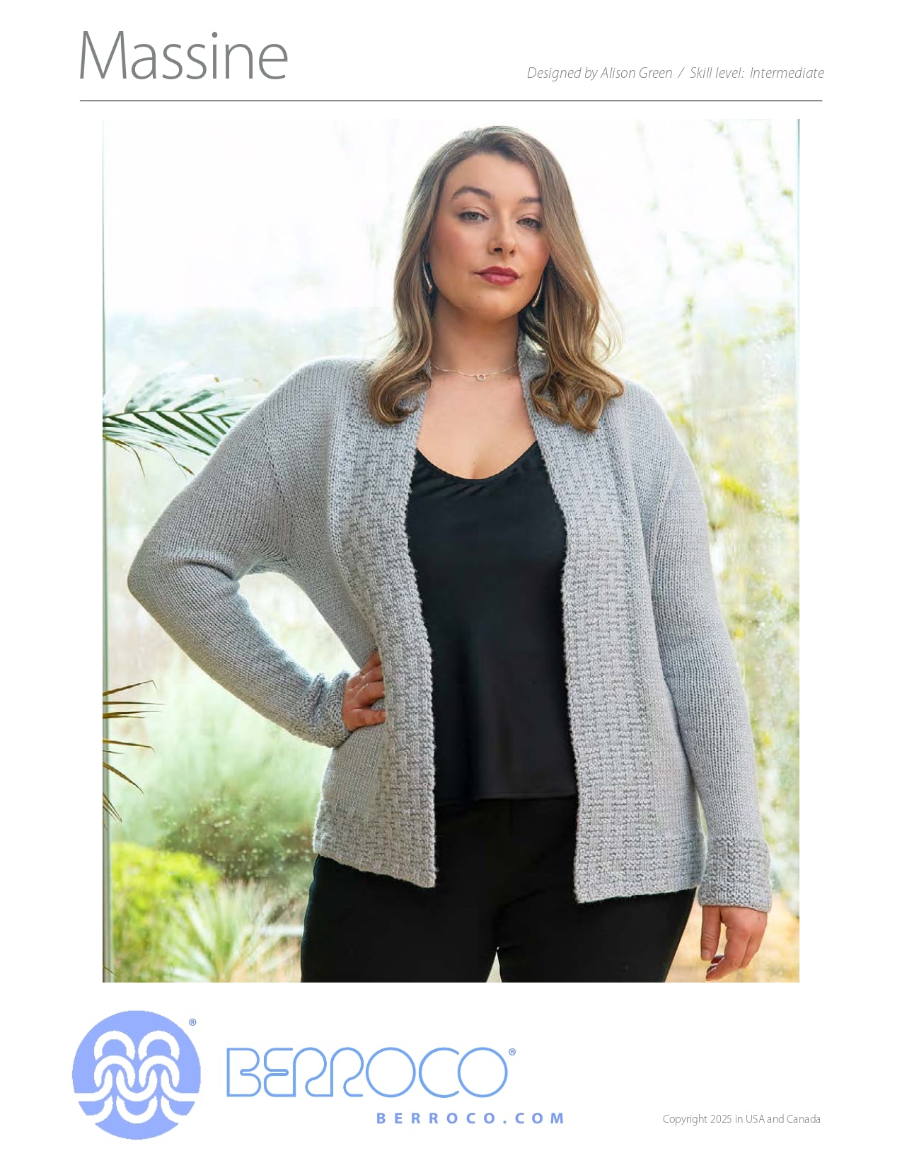 Massine Cardigan in Berroco Mirelle - Downloadable PDF