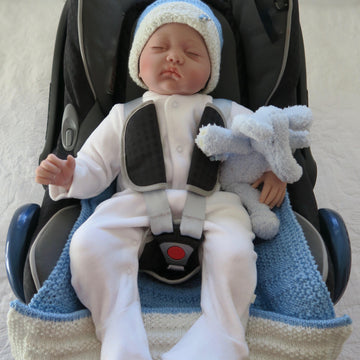 Newborn Baby Car Seat Blanket Beep Beep