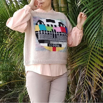 NO SINGAL Intarsia Sweater
