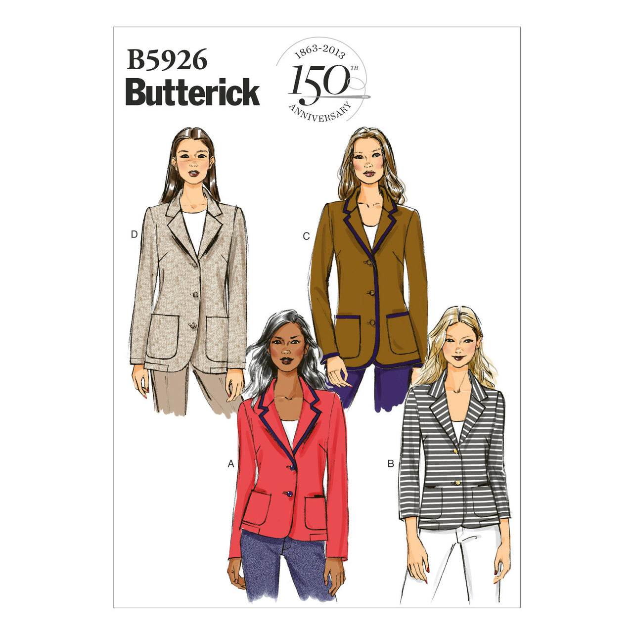 Butterick Misses'/Misses' Petite Jacket B5926 - Sewing Pattern