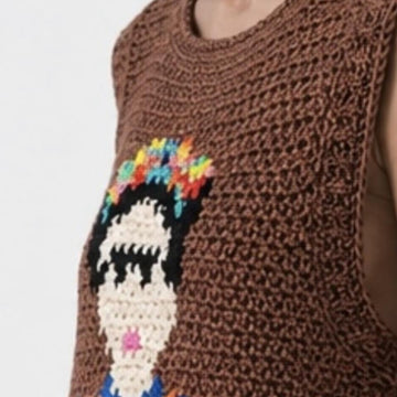 Frida Kahlo Crochet Tank Top