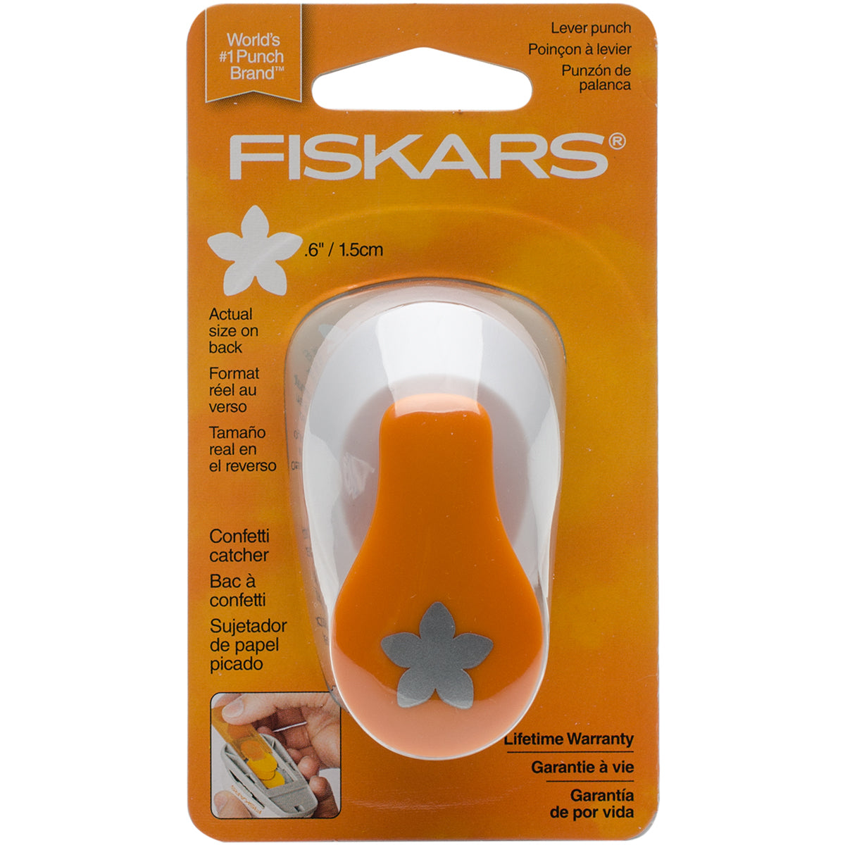 Fiskars Small Lever Punch - Flower .6"