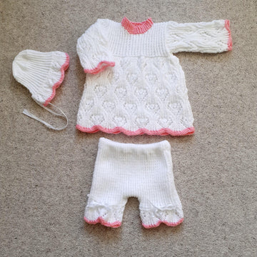 Sophia Dress, Shorts And Bonnet Set