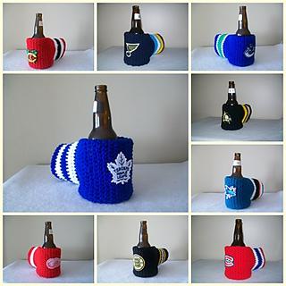 Crochet beverage mitten