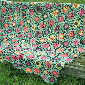 Summer garden throw