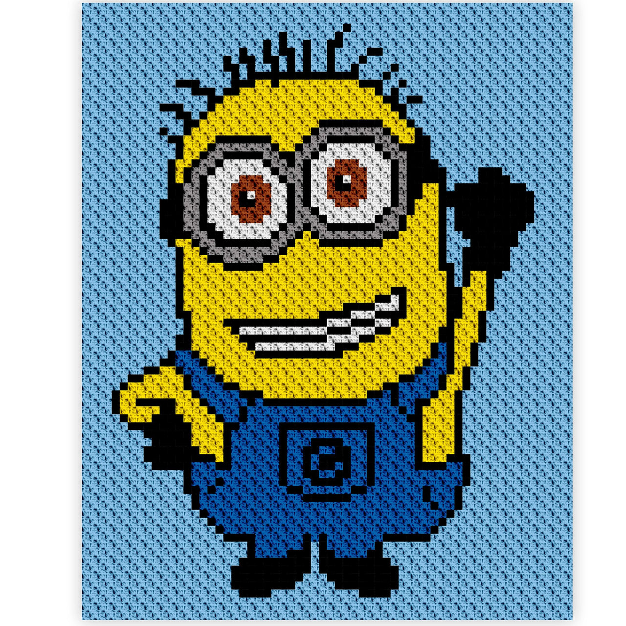 C2C Minion Baby Stroller Blanket Crochet Pattern