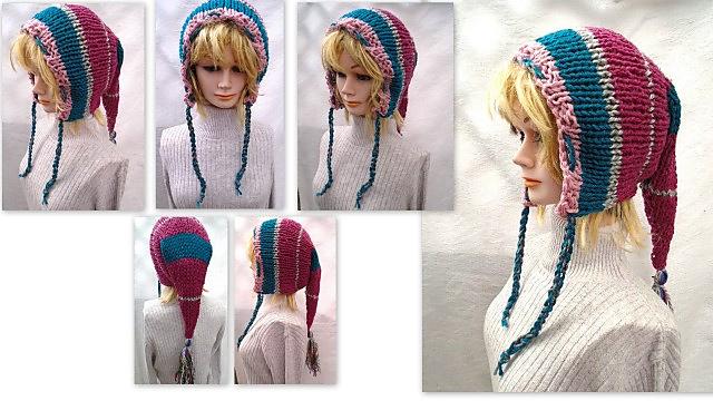 867 Long Tail Fairy Pixie Elf Hood
