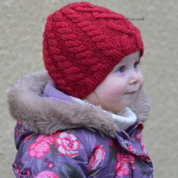Valentine Cable Hat