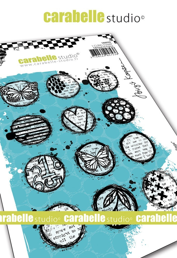 Carabelle Studio Cling Stamp A6 By Birgit Koopsen - Circles Collage