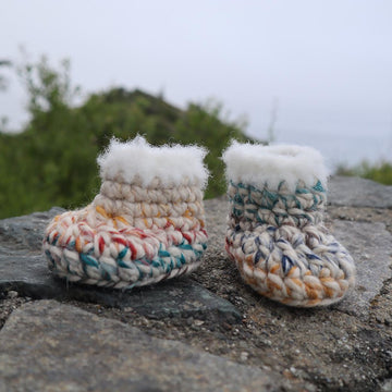 Surfer Baby Crochet Booties