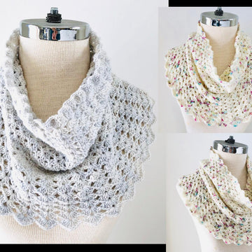 Elegant Lace Cowl Scarf