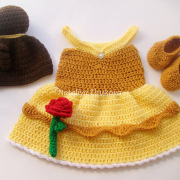 Princess Belle Hat and Dress Outfit