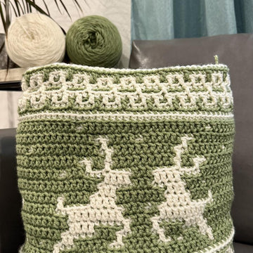 Christmas Overlay Mosaic Crochet blanket