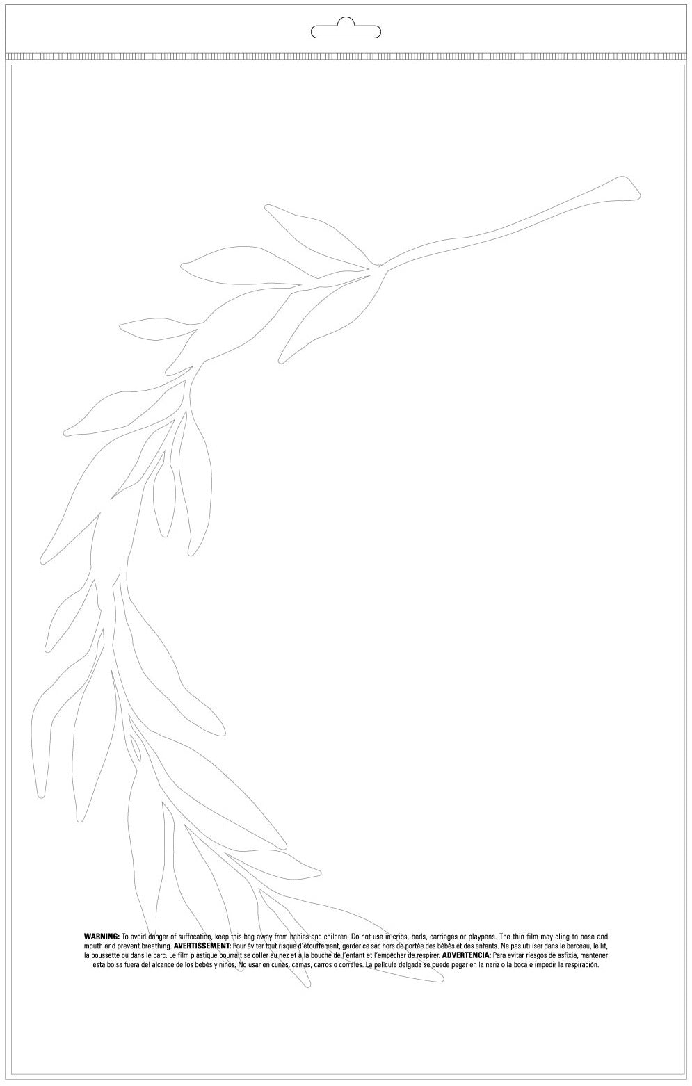 American Crafts Heidi Swapp DIY Doormats Stencil - Wreath Leaves