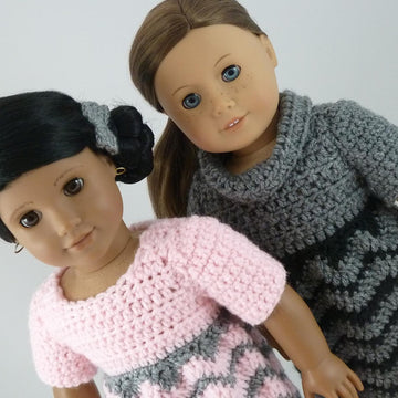 Reversible Chevron Dress - 18" American Girl Doll
