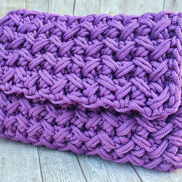 Origami One-Piece Textured Crochet Bag