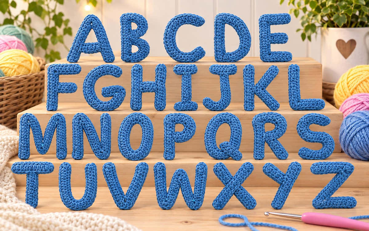 Crochet Letters A-Z Crochet Pattern