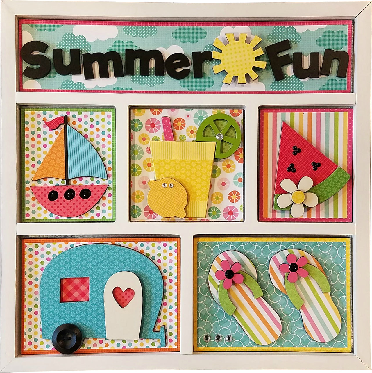 Foundations Decor Shadow Box Kit - Summer Fun