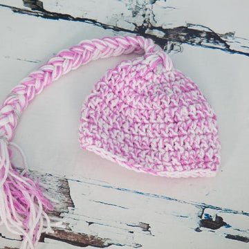 Hat with Plaited Braided Tail
