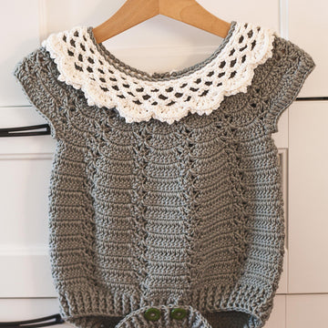 Lace Collar Romper