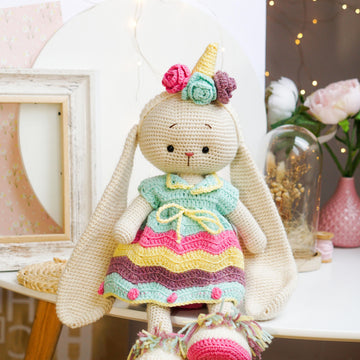 Crochet Toy Clothes Pattern - Outfit "Unicorn" for large toys