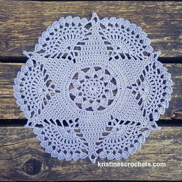 Sunset Flower Doily Written Pattern