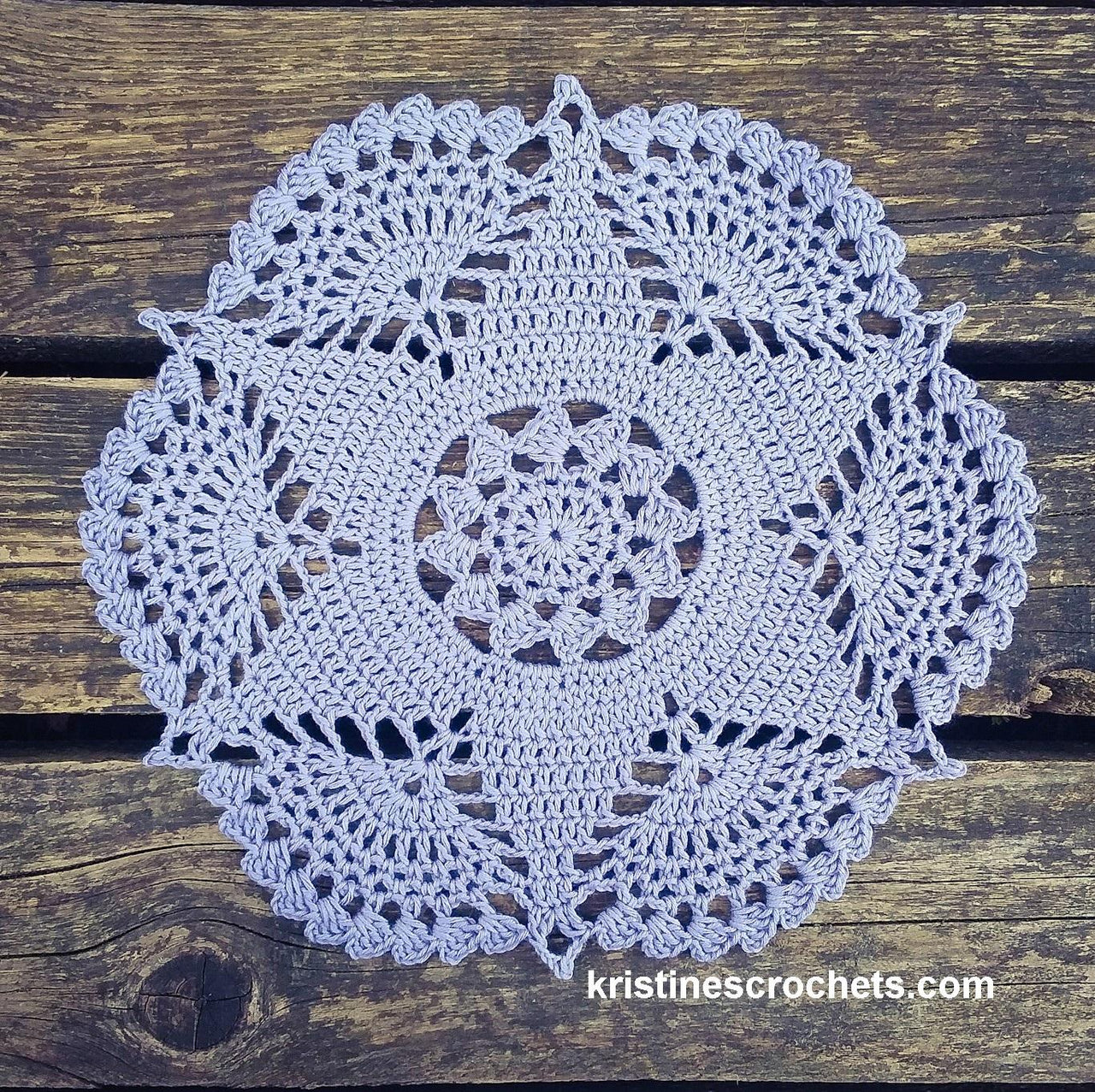 Sunset Flower Doily Written Pattern