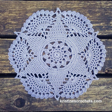 Sunset Flower Doily Written Pattern