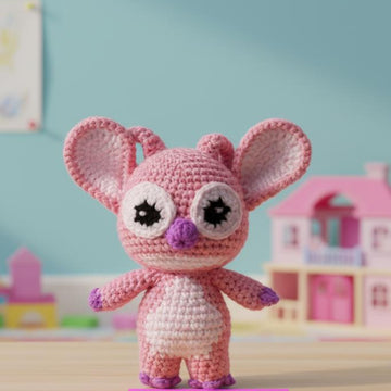 Mini Angel Pink Alien Doll