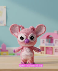 Mini Angel Pink Alien Doll