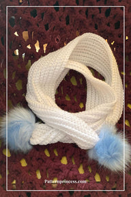 Easy Ribbed Pom Pom Scarf