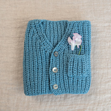 Honey Bun Cardigan in Rowan Cotton Wool (EN) - RB001-00008-ENP - Downloadable PDF