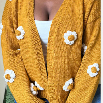 Flower Puff Cardigan