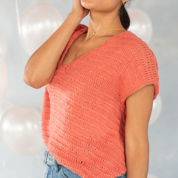 Volute Top in Berroco Bozzolo - Downloadable PDF