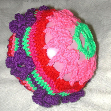 Hippie Peace and Love Beanie