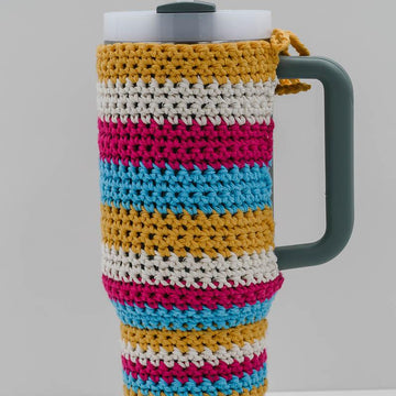 Striped Crochet Stanley Cup Cover