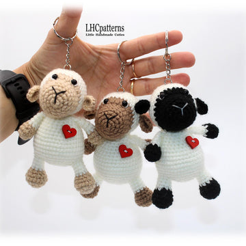 Sheep Keychain Crochet Pattern