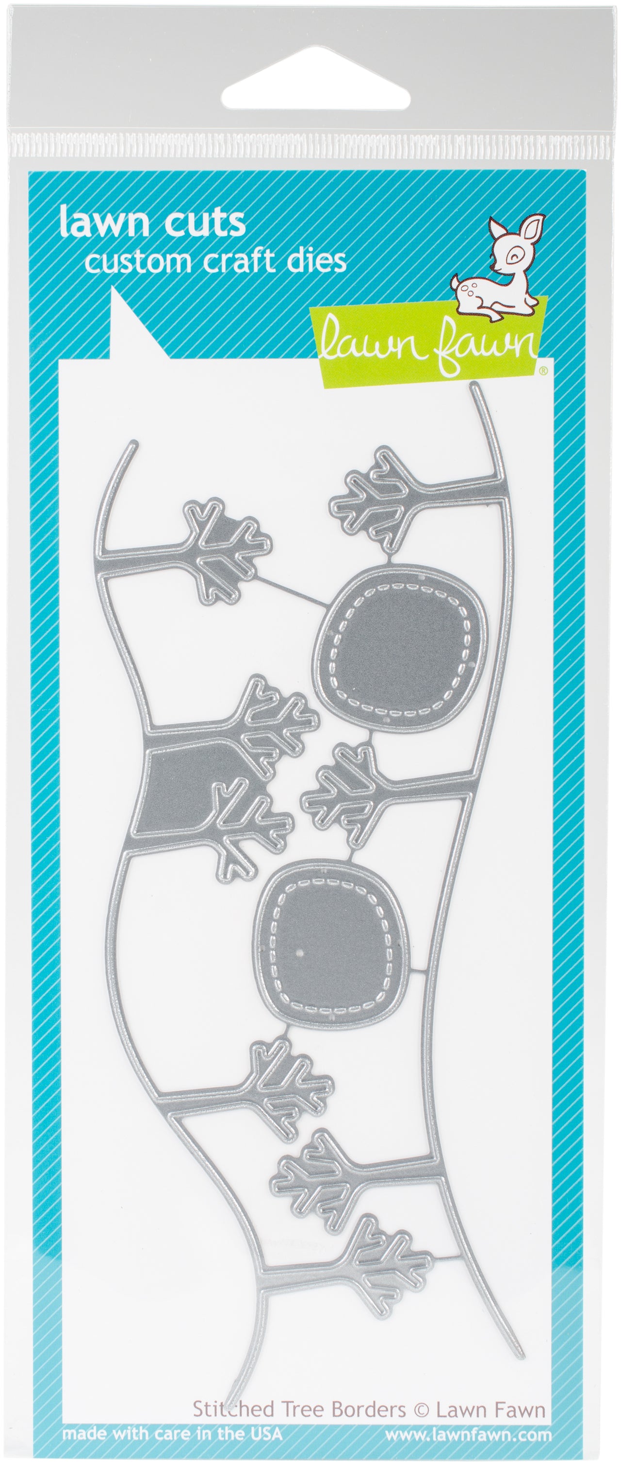 Lawn Fawn Lawn Cuts Custom Craft Border Die - Stitched Tree