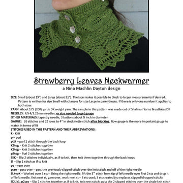 Strawberry Leaves Neckwarmer