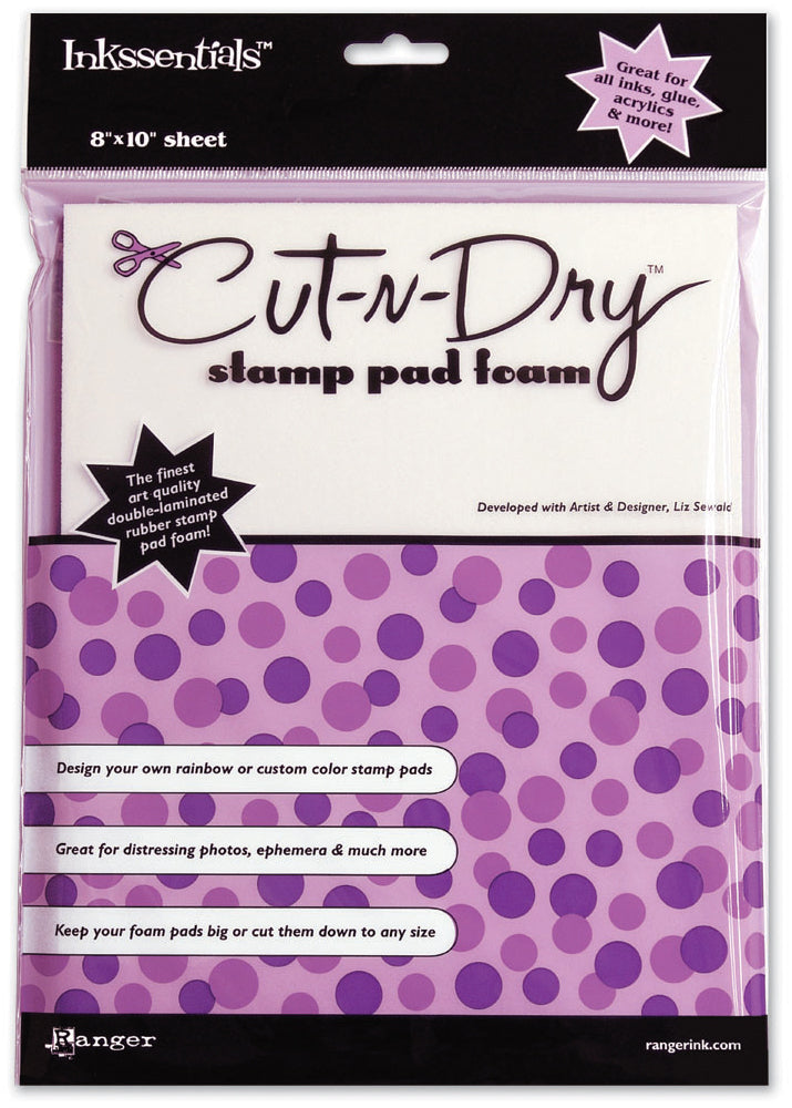Ranger Inkssentials Cut-N-Dry Stamp Pad Foam - 8"X10" Sheet