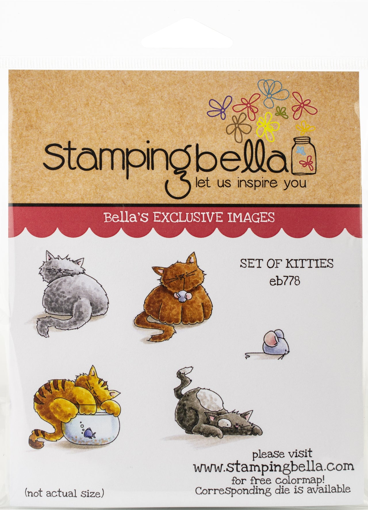 Stamping Bella Cling Stamps - Set Of Kittens