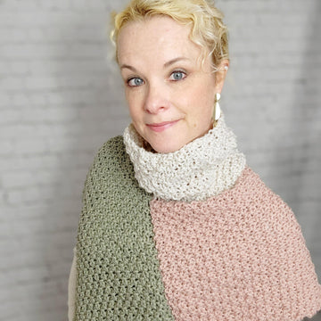 Mossy Turtle Neck Warmer Poncho