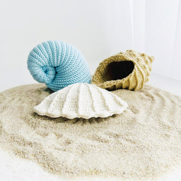 Crochet seashell, amigurumi shell, Seashells collection