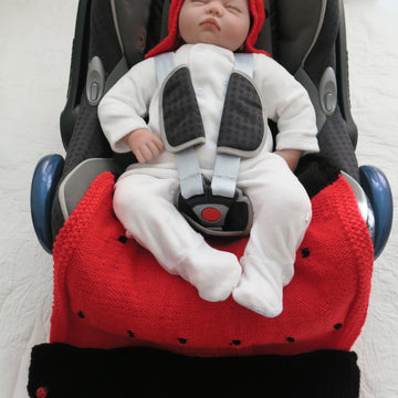 Ladybird Baby Car Seat Blanket