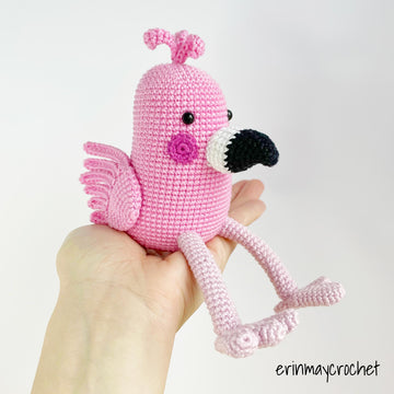 Fanny the Flamingo by erinmaycrochet