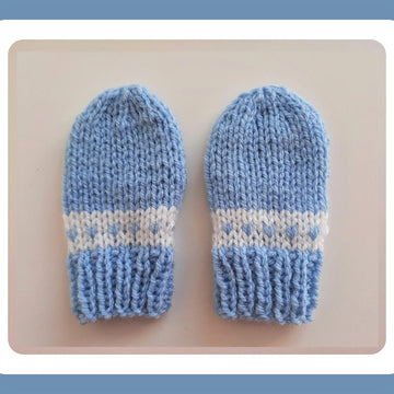 Sweet Heart Baby Hat and Mittens