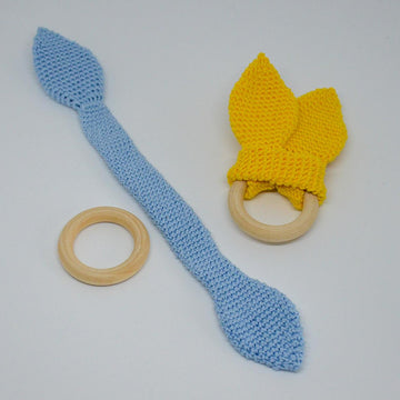 Baby teether with bunny ears