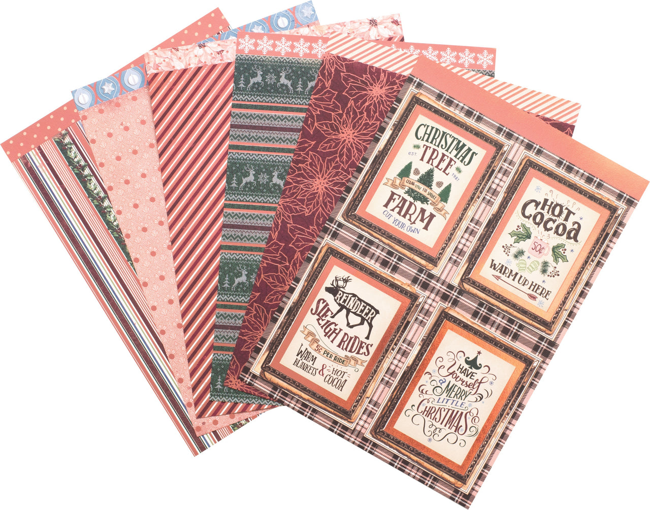 American Crafts BoBunny Single-Sided Paper Pad 6"X8" 36/Pkg - Christmas Treasures, 12 Designs/3 Each